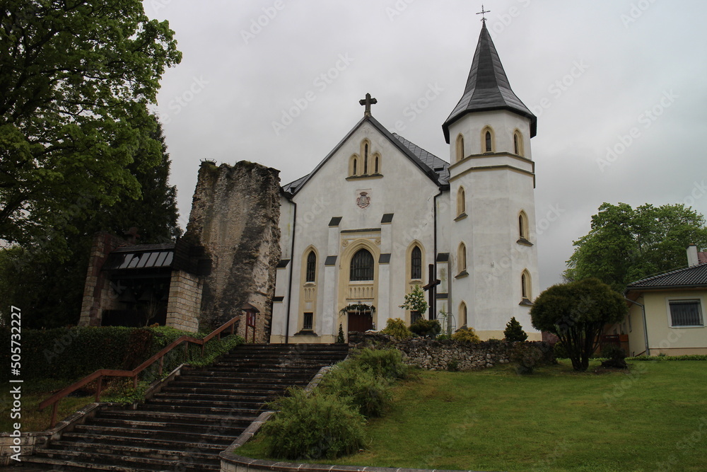 Catholic Church of the Holy Trinity (kostol najsvatejsej Trojice) in Mosovce, central Slovakia