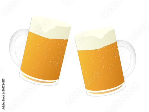 ビール　乾杯　イラスト