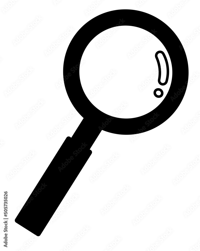 虫眼鏡 ルーペ 拡大 検索 発見 Stock イラスト Adobe Stock