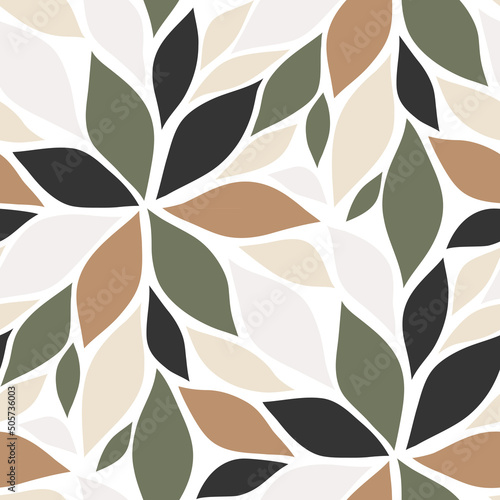 Abstract seamless floral pattern