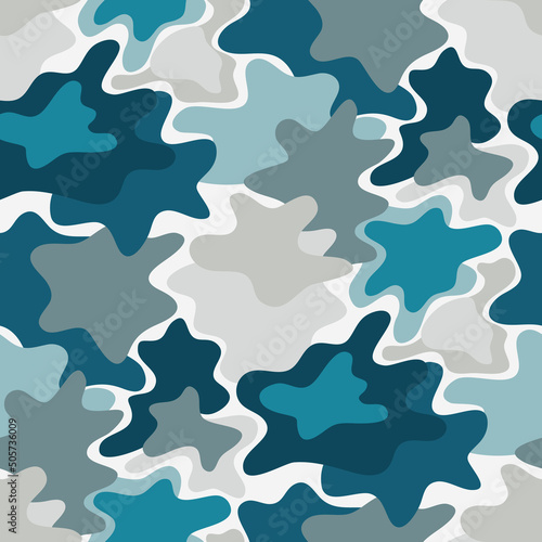 Camouflage abstract seamless pattern