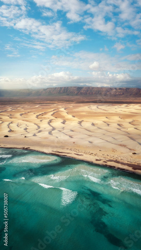 Sand Dunes along the south coast of Socotra, Yemen, taken in November 2021