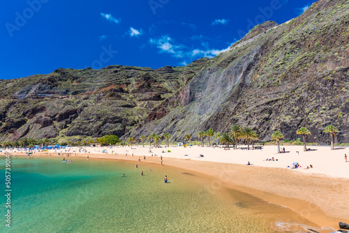 Playa de Las Teresitas beach, Tenerife, Spain, Canary Islands