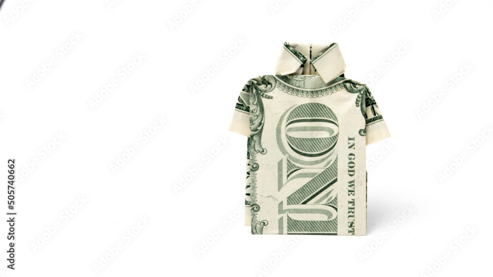 Collared shirt dollar bill deals