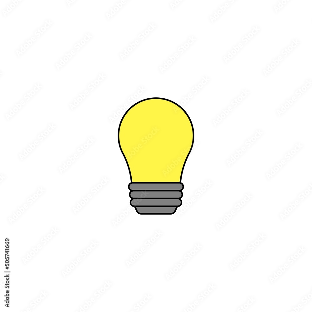 Light bulb icon. Vector illustration Light bulb icon. Vector illustration