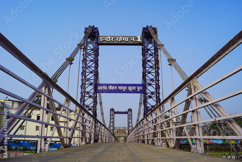 Anand Mohan Mathur Jhula Pul is a public pedestrian suspension bridge in Indore, Madhya Pradesh, India.	
 photo