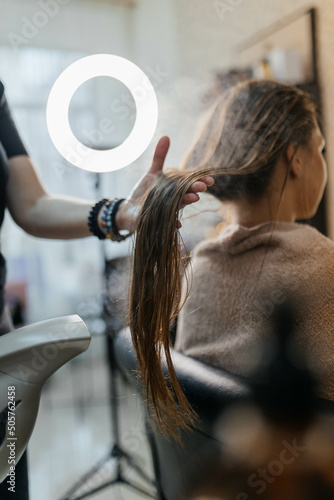 hair salon washing one hair mask, hair care, hair, beauty salon, hairdresser