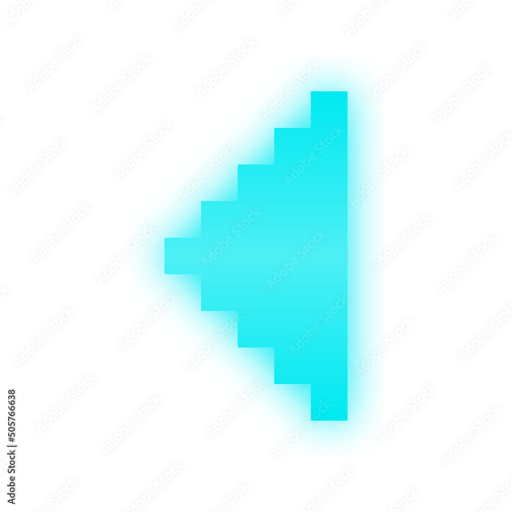 neon pixel arrow
