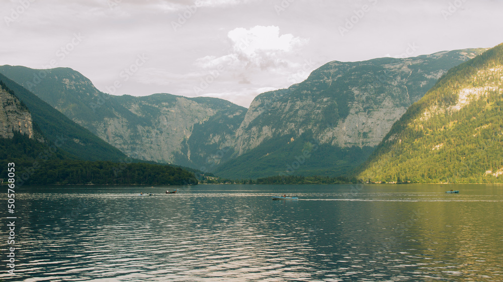 Landscape photography of the lake in Hallstatt Austria