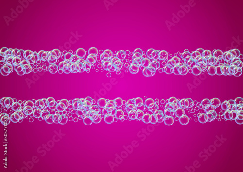 Soap cleaning foam background. Shampoo bubbles and suds. 3d vector illustration template. Aqua Blue fizz and splash. Realistic water frame and border. colorful liquid soap cleaning.