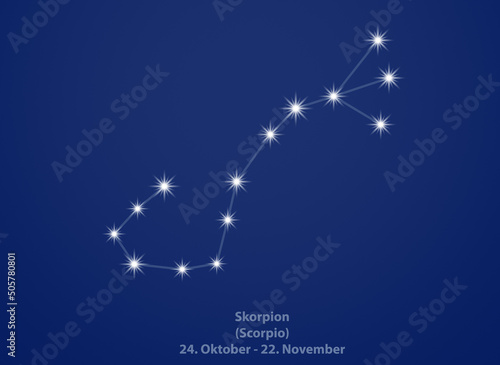 Sternbild Skorpion (Scorpio)