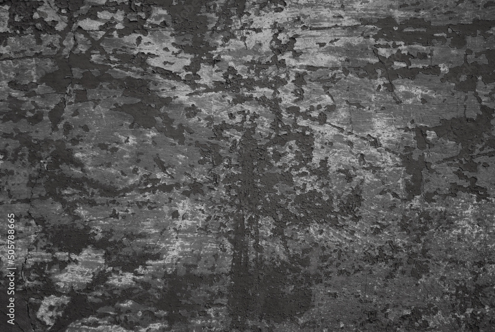 gray background, on the photo is an old concrete wall and old paint gray background, on the photo is an old concrete wall and old paint