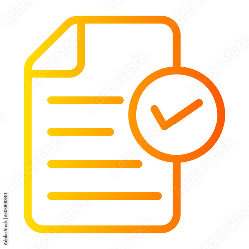 approve gradient icon
