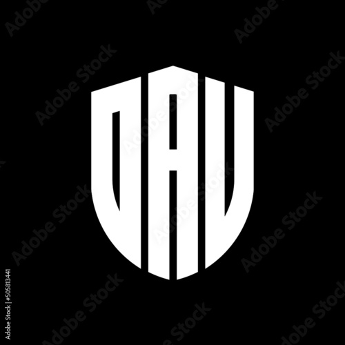 OAV letter logo design. OAV modern letter logo with black background. OAV creative  letter logo. simple and modern letter logo. vector logo modern alphabet font overlap style. Initial letters OAV 