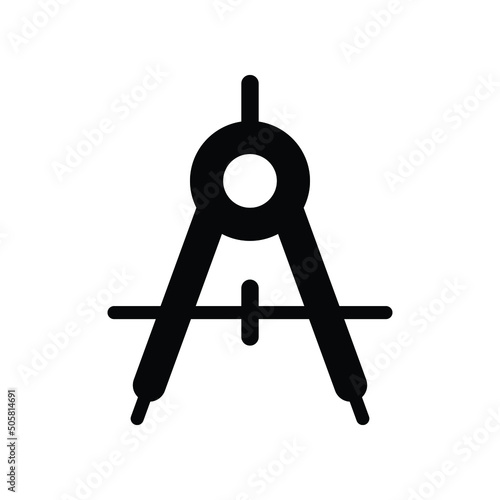 Divider compass vector icon symbol design