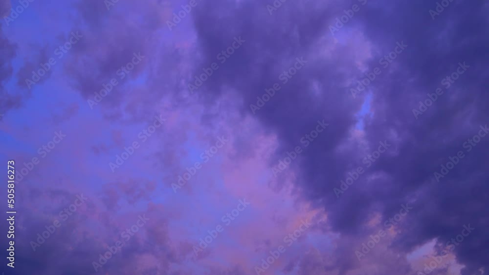 Overcast sky with clouds. Timelapse. Accelerated movement of clouds in bad weather in the evening. Overcast sky with clouds. Timelapse. Accelerated movement of clouds in bad weather in the evening.