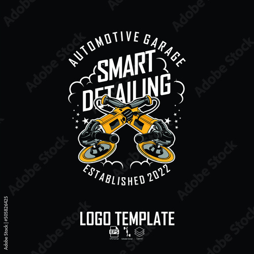 AUTO DETAILING POLISHER LOGO TEMPLATE 