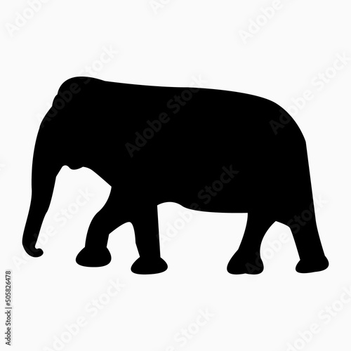 Elephant black vector on white background.pattern, decoration, drawn, traditionally, view, body, variation, elephants, set, collection, image, power, sketch, abstract, outline, strong, symbol, white,  photo