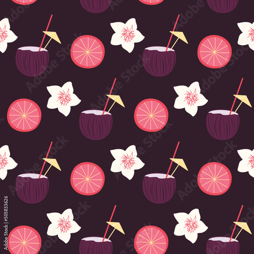 tropical seamless pattern