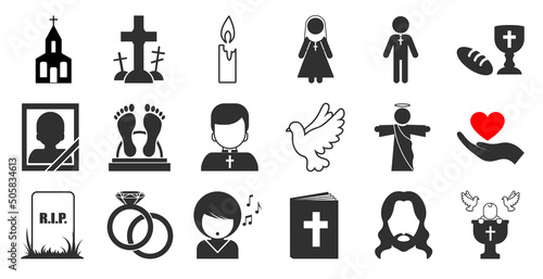 catholic christian religion icons