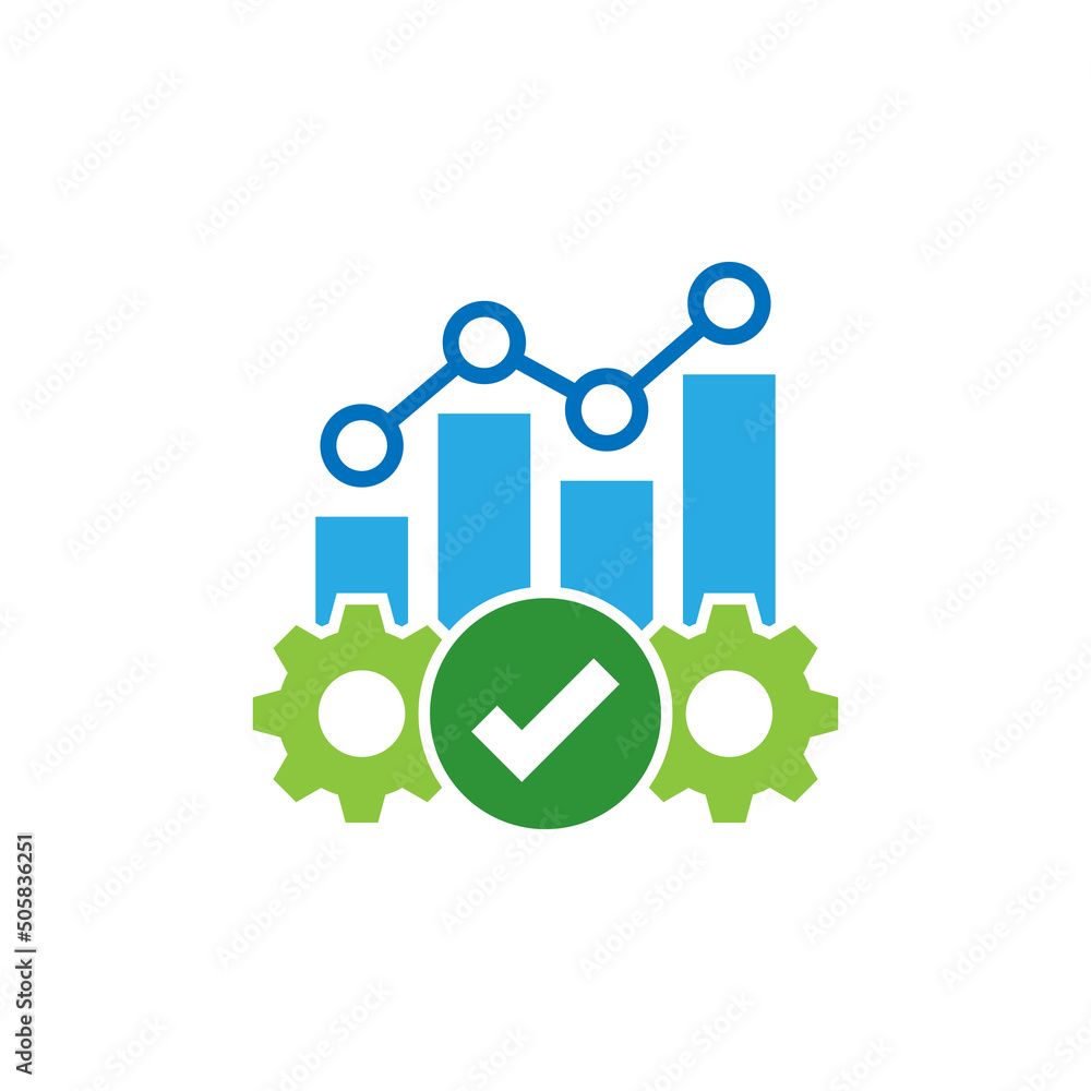Operational efficiency in flat style. Excellence productivity vector illustration on isolated background. Gear and arrow sign business concept. Operational efficiency in flat style. Excellence productivity vector illustration on isolated background. Gear and arrow sign business concept.