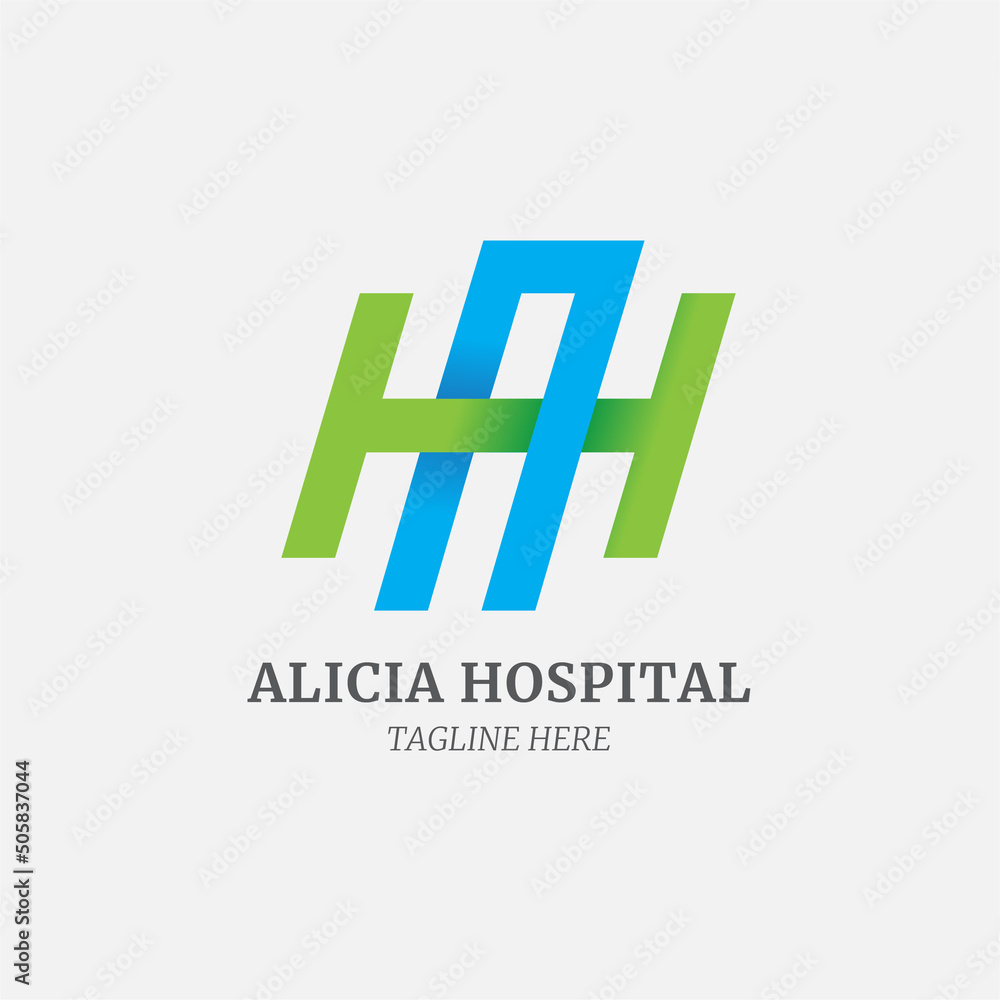 H and A letter logo template H and A letter logo template