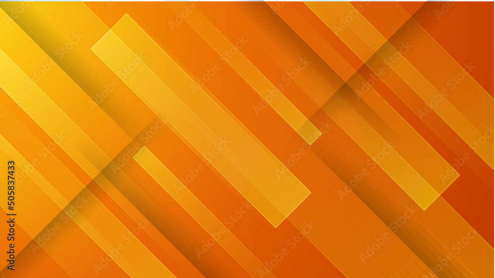 Abstract yellow and orange warm tone background with simply curve lines ...