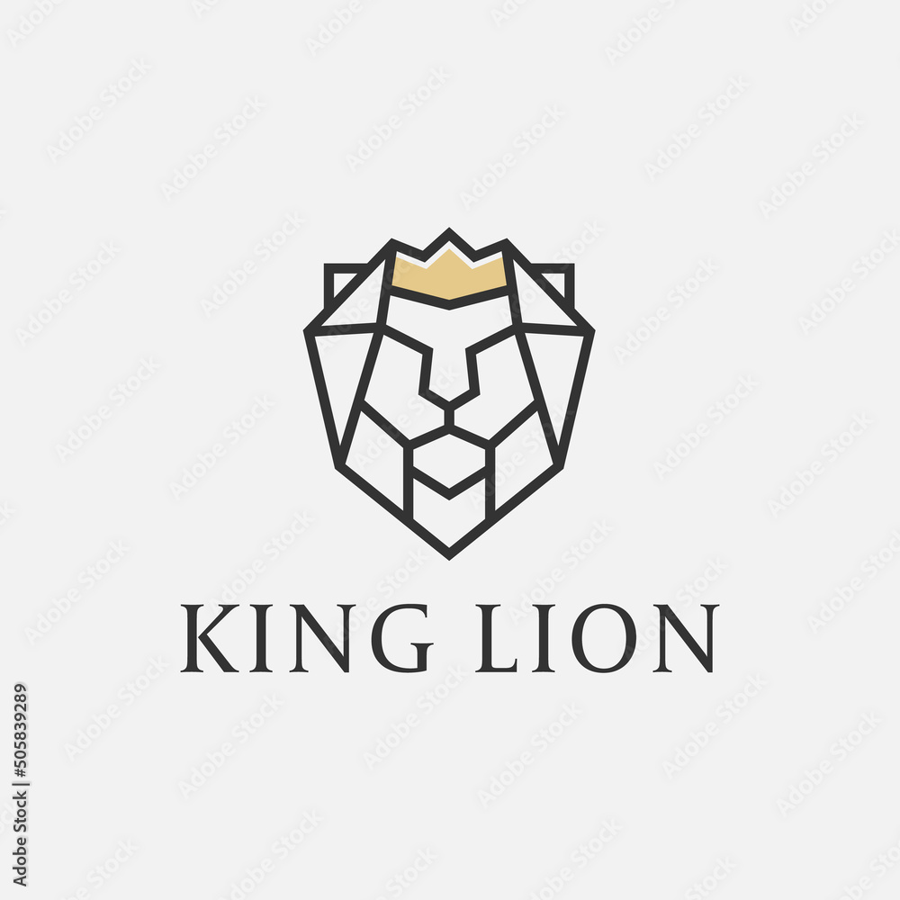 King Lion Logo Vector. King Lion Logo Vector.