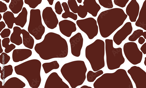 Vector giraffe print pattern animal Seamless. Giraffe skin abstract for printing, cutting, home decorate and more.