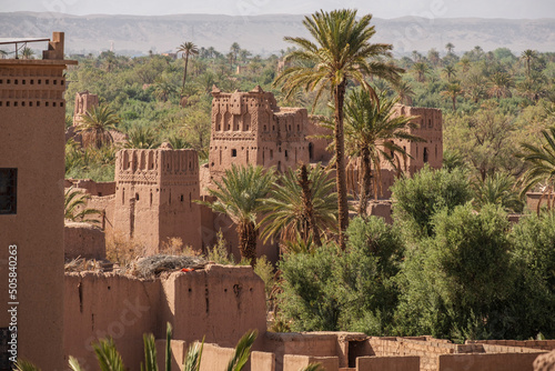 Kasba Amridil, view of the palm grove, Skoura, Ouarzazate Province, morocco, africa photo