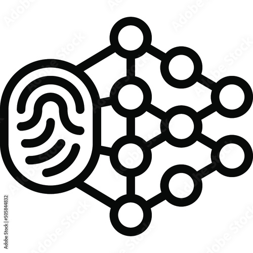 Thumb Print Algorithm Icon