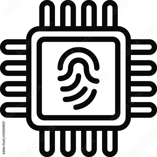 Thumb Print CPU Icon