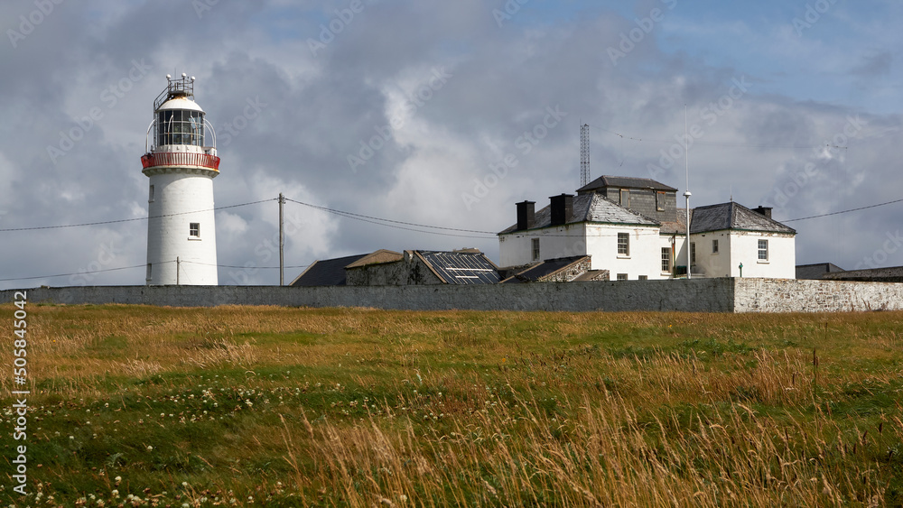 View of the Loop Head lighthouse in the Clare county, Ireland View of the Loop Head lighthouse in the Clare county, Ireland