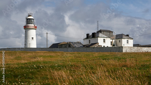 View of the Loop Head lighthouse in the Clare county  Ireland