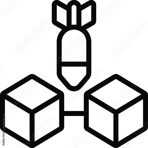 Blockchain Attack Icon