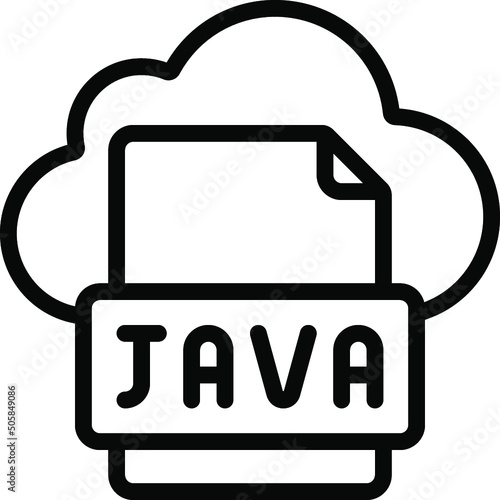 Cloud JAVA File Icon