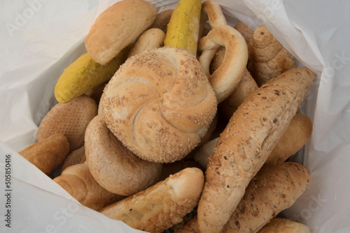 buns and bread rolls from the bakery