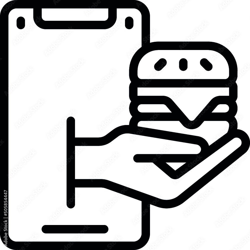 Burger App Delivery Icon