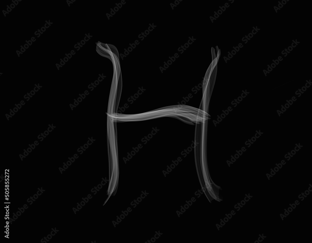 realistic smoke shape with capital alphabet eta spreading on dark background realistic smoke shape with capital alphabet eta spreading on dark background