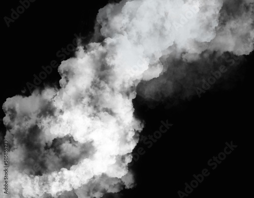 realistic smoke shape spreading on dark background ep22
