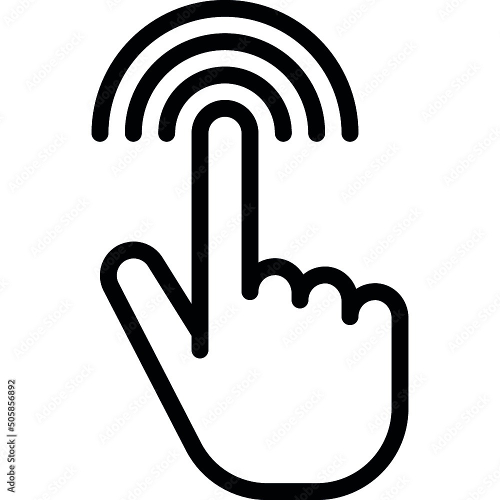 Hand Clicked Icon Hand Clicked Icon