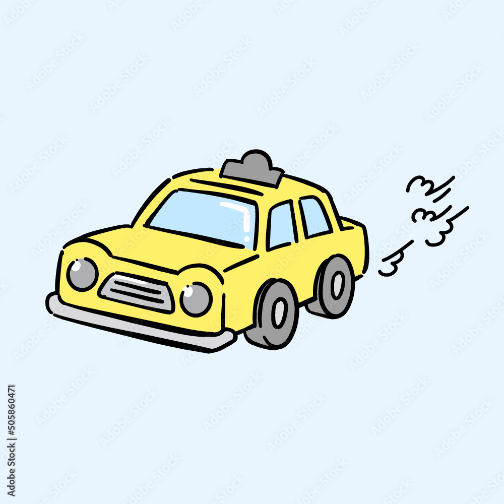 Taxi illustration - vector