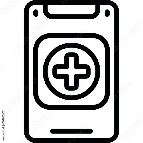 Mobile Health App Icon