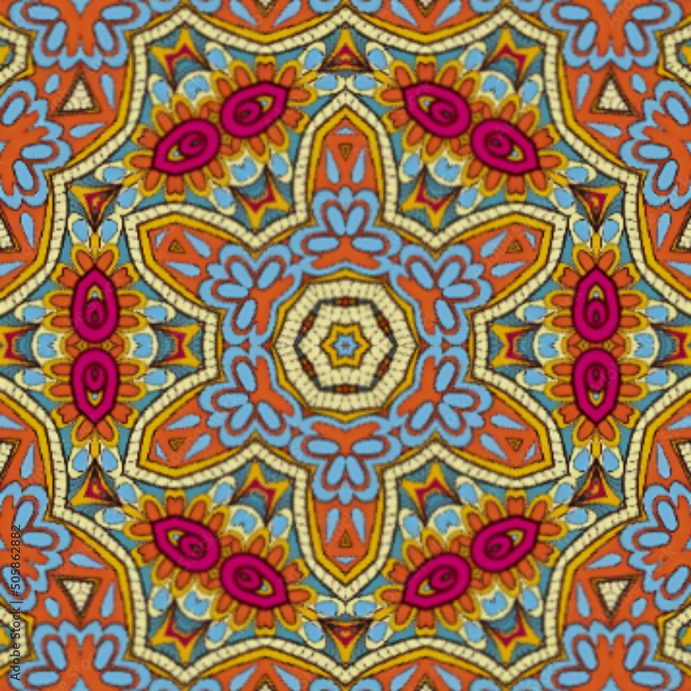 Luxury Pattern Background Mandala Batik Art 440