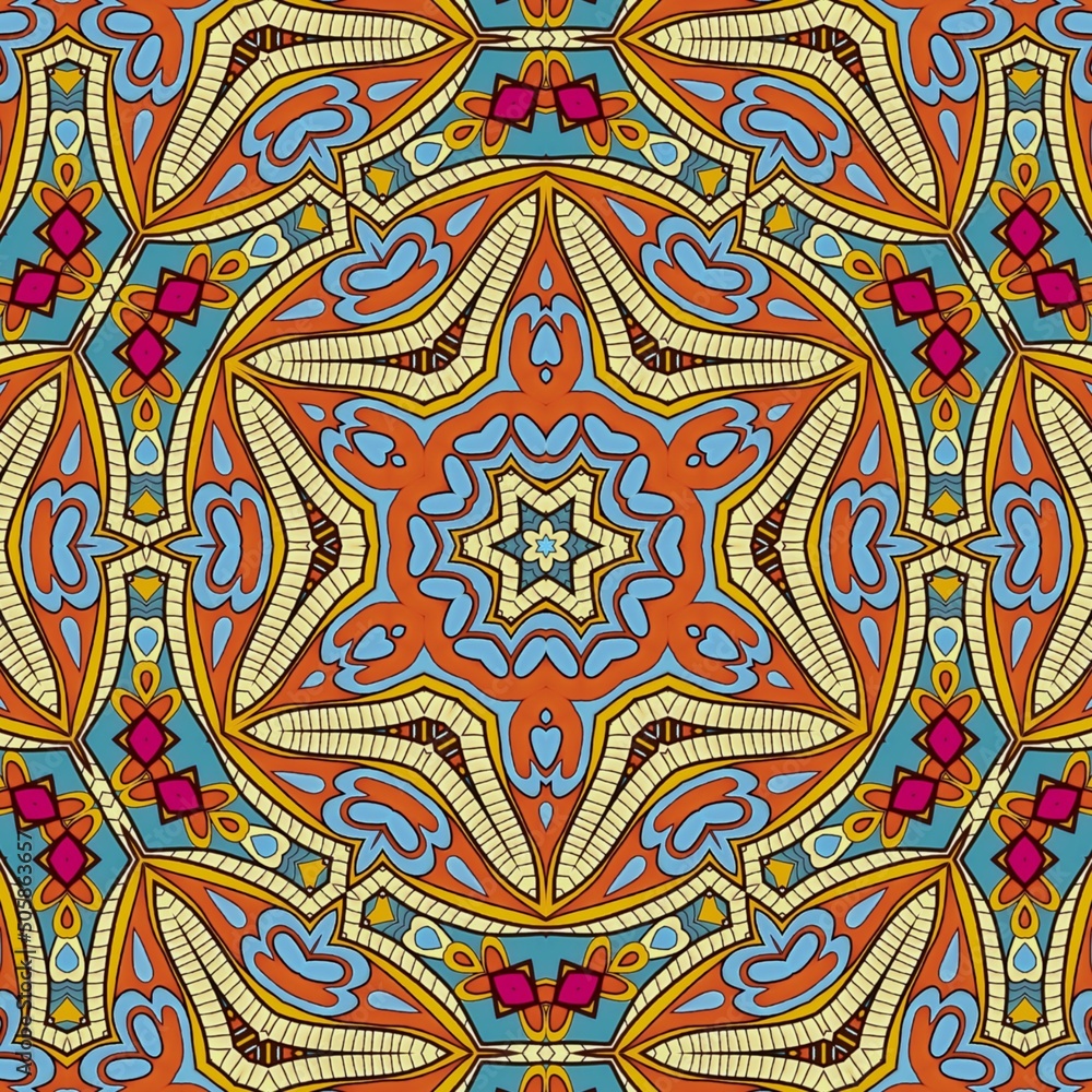 Luxury Pattern Background Mandala Batik Art by Hakuba Design 424