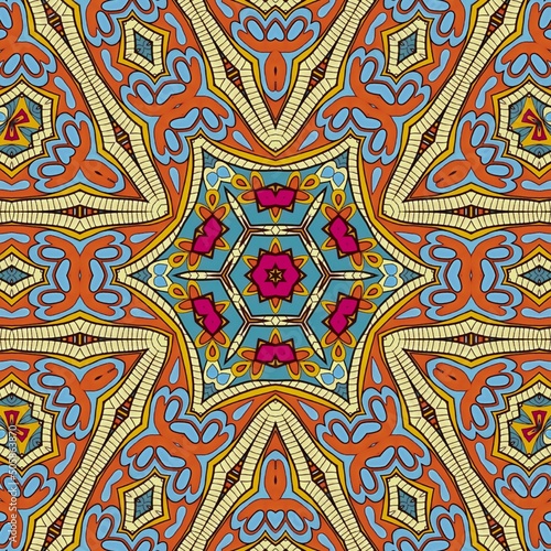 Luxury Pattern Background Mandala Batik Art 415