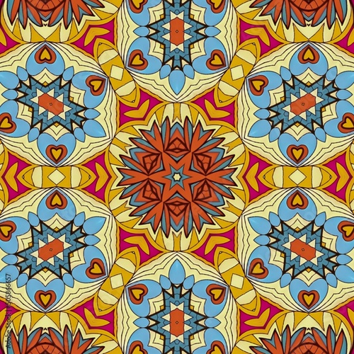 Luxury Pattern Background Mandala Batik Art 199