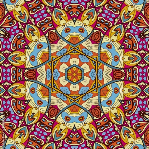 Luxury Pattern Background Mandala Batik Art 177