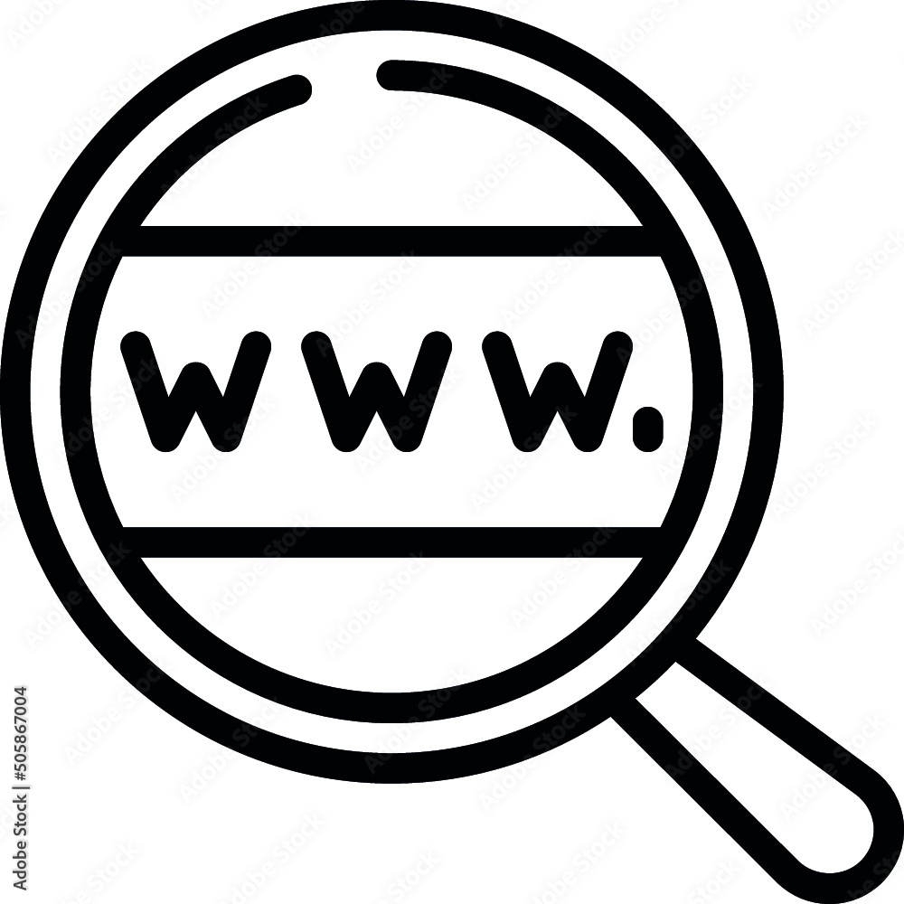 Domain Search Icon - obrazy, fototapety, plakaty 
