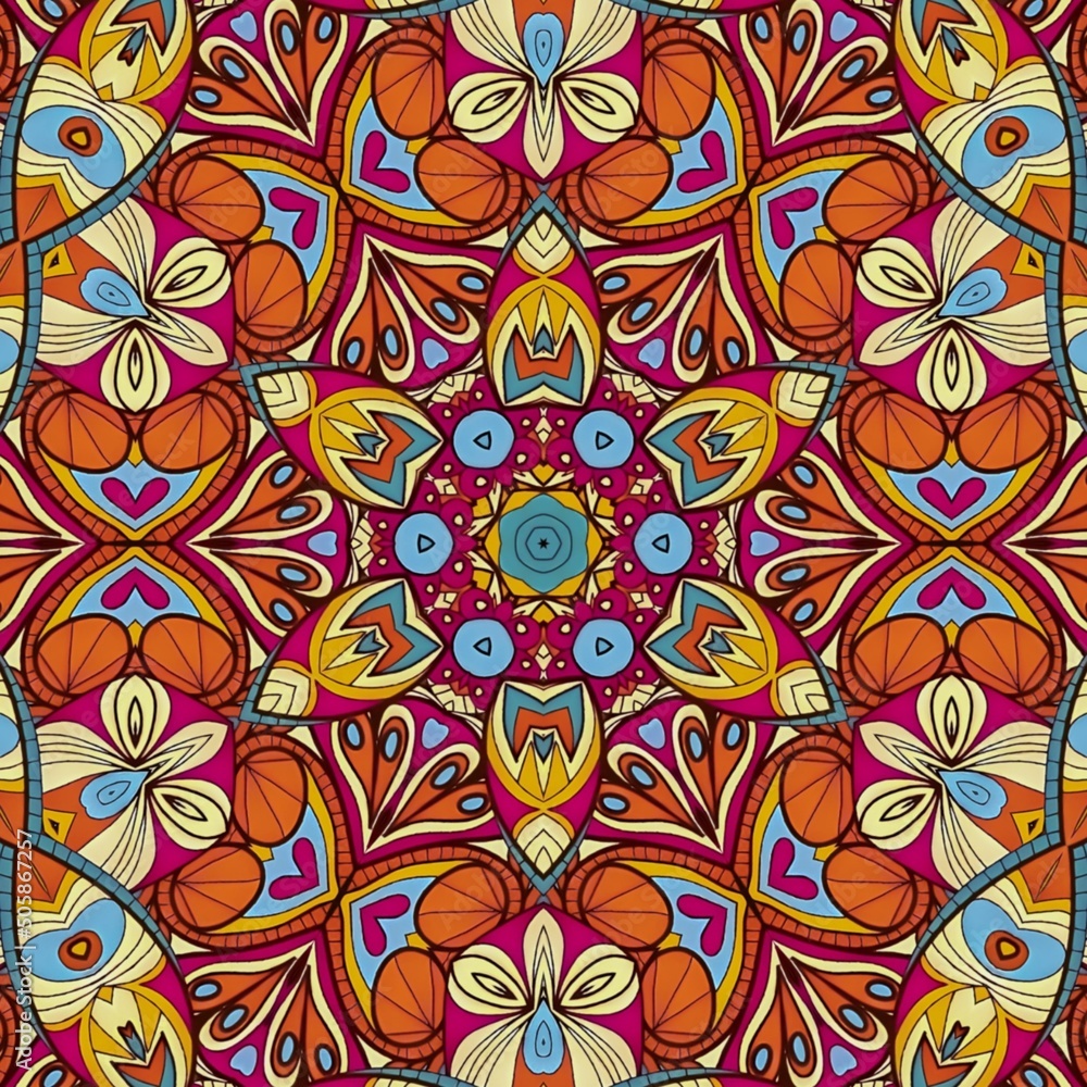 Luxury Pattern Background Mandala Batik Art by Hakuba Design 139